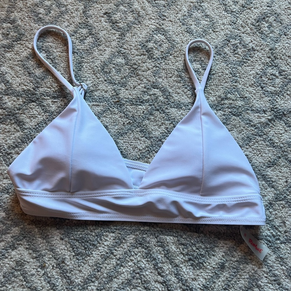 white romper swimsuit top size small